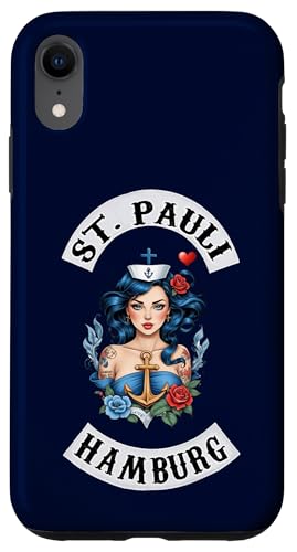 Hülle für iPhone XR Hamburg St. Pauli Reeperbahn Hafen Seemann Tattoo Mädchen von Hamburg St. Pauli Reeperbahn Hafen Digger