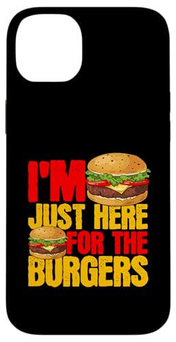 Hamburger Burger Food - I'm Just Here For The Burgers Hülle für iPhone 14 Plus von Hamburger Foodie Humor Design