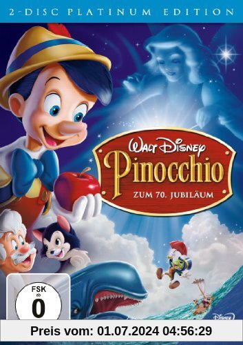 Pinocchio - Zum 70. Jubiläum (Platinum Edition) [2 DVDs] von Hamilton Luske