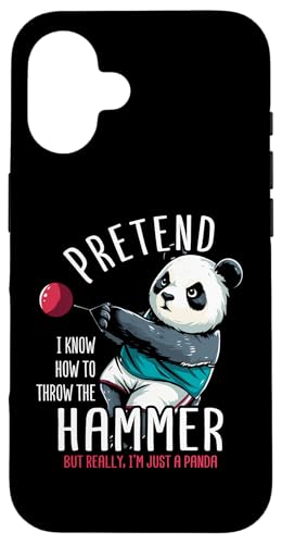 Hülle für iPhone 16 Hammerwurf Panda von Hammer Thrower Pandabear Hammer Throwing