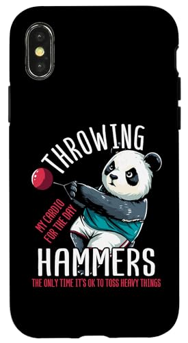 Hülle für iPhone X/XS Hammerwurf Panda von Hammer Thrower Pandabear Hammer Throwing