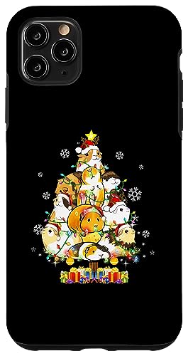 Hülle für iPhone 11 Pro Max Hamster Weihnachtsbaum Santa Hamster Weihnachtsbeleuchtung von Hamsters Christmas Tree Santa Hamster Christmas