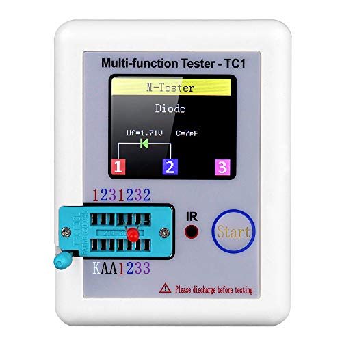 Hancaner Transistor Tester mit TFT Hintergrundbeleuchtung Farbe Anzeige Didoe Triode Kapazitiv Widerstand Detektor Induktivität MOSFET NPN PNP von Hancaner