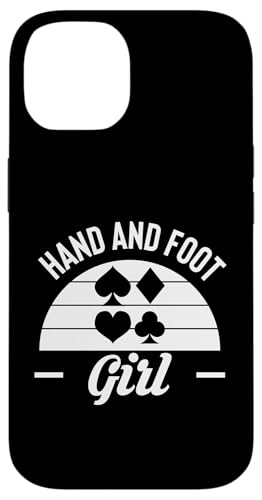 Hülle für iPhone 14 Hand And Foot Girl Card Game von Hand And Foot Karten Spiel Design