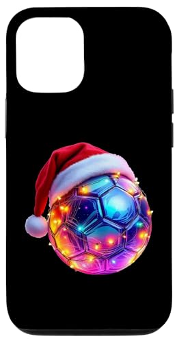 Hülle für iPhone 12/12 Pro Lustiger Weihnachts-Handball mit Mütze & Lichterkette von Handball-Überraschungen für Spieler und Trainer