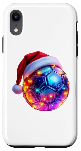 Hülle für iPhone XR Lustiger Weihnachts-Handball mit Mütze & Lichterkette von Handball-Überraschungen für Spieler und Trainer