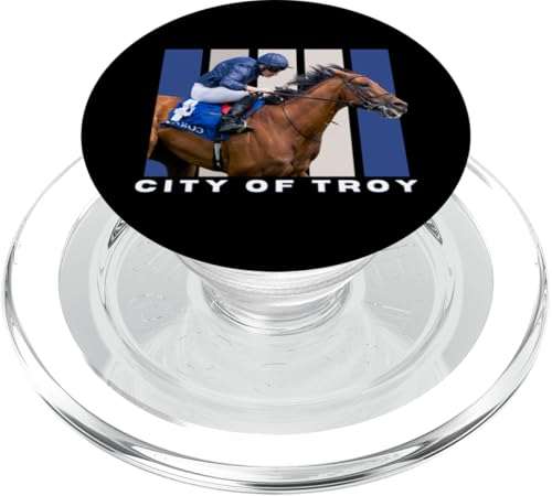 City Of Troy Horse, Pferderennen-Fans, Del Mar, Santa Anita PopSockets PopGrip für MagSafe von Handicapping Horse Gear