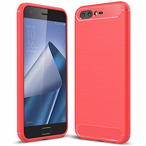 Handy Lux® Schutz Hülle Case Cover TPU Silikon für LG G8X Thinq - Rot von Handy Lux