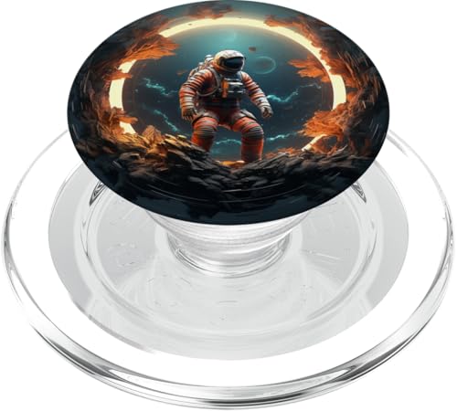 Handy Fingerhalter Smartphone Fingerhalterung Astronaut PopSockets PopGrip für MagSafe von Handyhalter Griffhalter für Smartphone Rückseiten