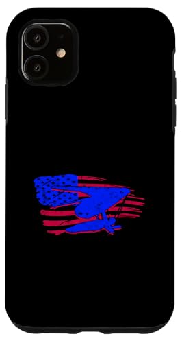 Hülle für iPhone 11 Drachenfliegen Hängegleiter, Flagge der USA, Drachenfliegen von Hang Gliding Gifts