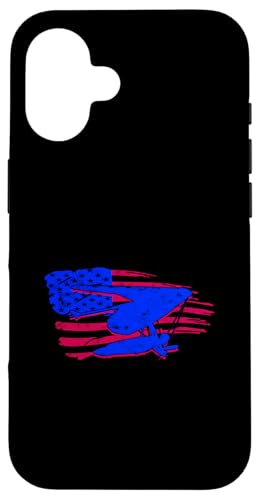 Hülle für iPhone 16 Drachenfliegen Hängegleiter, Flagge der USA, Drachenfliegen von Hang Gliding Gifts