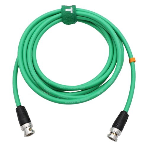 HangTon HT 12G 4K Raw SDI Koaxial Video Kabel BNC auf BNC Canare LV-61S 75 ohm für Kamera Monitor Flexibel Geschirmt 5M Grün von HangTon