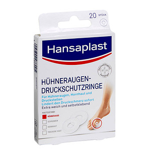 Hansaplast Hühneraugen-Druckschutzringe 92330-00000-25 weiß, 20 St. von Hansaplast