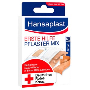Hansaplast Pflaster ERSTE HILFE MIX beige, weiß, 20 St. von Hansaplast