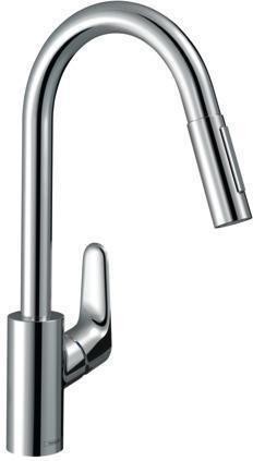 Hansgrohe HG Einhebel-Spültischmischer FOCUS 240 mit Ausziehbrause chrom von Hansgrohe