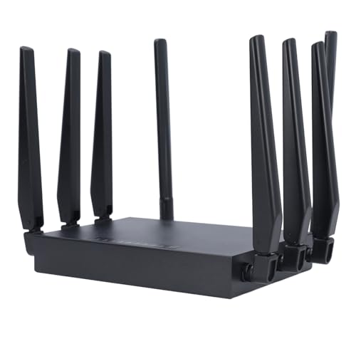 5G CPE 6 Router, mit 8 High-Gain-Antennen für Gleichzeitiges Gaming und Streaming, Plug-and-Play für die Ganze Familie, Gehäuse aus Aluminiumlegierung (EU-Stecker) von Haofy