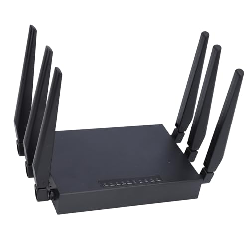 5G CPE 6 Router 1201 Mbit/s Dualband mit 8 Antennen für Home Office RV Travel Camping, SIM-Kartensteckplatz, für Mittelasien (EU-Stecker) von Haofy