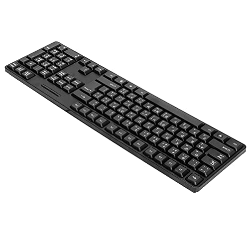 Haofy Computertastaturen Arabisch Englisch PC Gaming, Mechanische Tastatur Gaming PC Computer, ABS-Material, Rutschfestes Design, Bequem zu Bedienen von Haofy