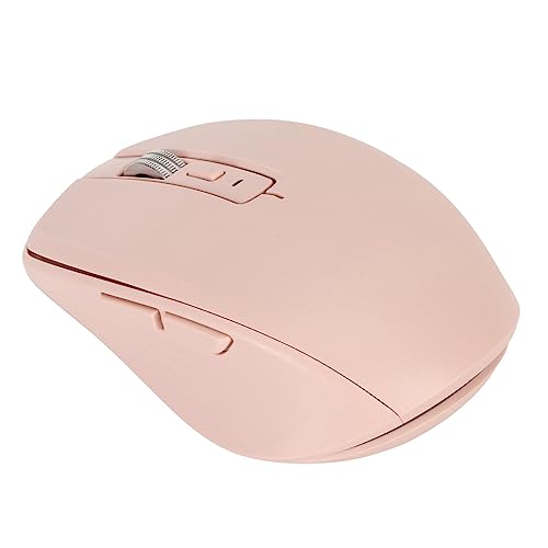 Haofy Maus, Kabellose Maus, Dual-Mode-Konnektivität, 2400 DPI, 32,8 Fuß Reichweite, 12 RGB-Beleuchtung für OS X für Laptop, Leise für Laptop (Rosa) von Haofy