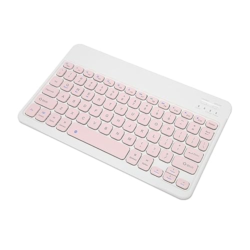 Haofy Tablet-Tastatur, Stabile Verbindung, Ultraschlanke Kabellose -Tastatur, Wasserdicht, Tragbar für Smartphones (Rosa) von Haofy