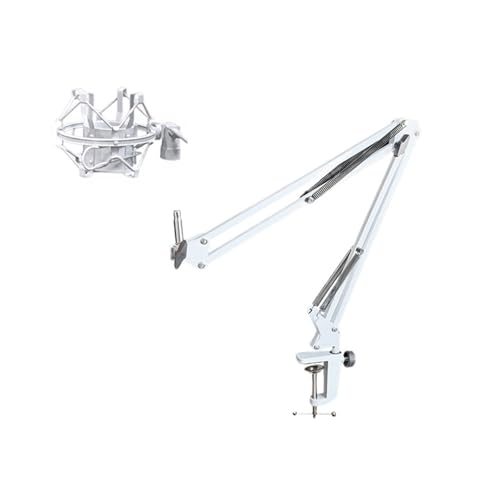 Haoyull NB35 Mikrofonständer für Tischmikrofone Arm Wirbel und MS089SV Mikrofone Shock Mount Silber für Track von Haoyull