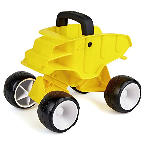Hape Dump Truck , Beach Truck for Kids , Push & Pull Sand Toy for Toddlers 12 Months and Up , Yellow von Hape