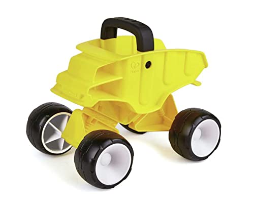 Hape Dump Truck , Beach Truck for Kids , Push & Pull Sand Toy for Toddlers 12 Months and Up , Yellow von Hape