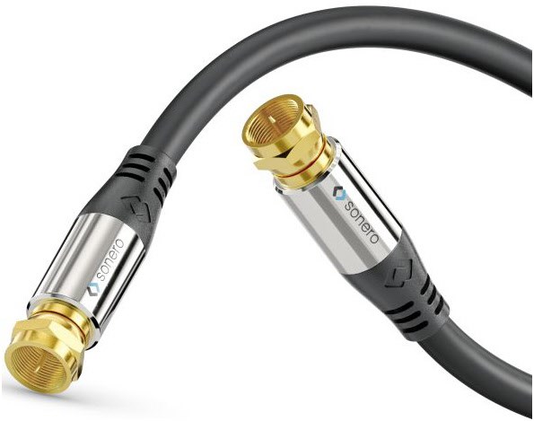 F-SAT Premium Antennen-Kabel (10m) schwarz von Hapena