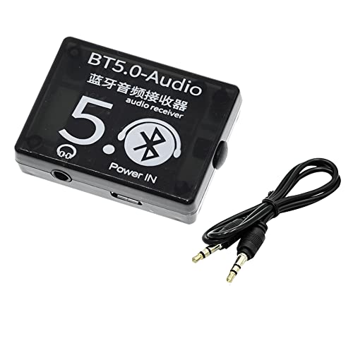 BT5.0 Audio-Empfänger, MP3-Bluetooth-Decoder, verlustfreier Auto-Lautsprecher, Audio-Verstärkerplatine mit Hülle + AUX-Audiokabel, DC 3,7–5 V von Happlignly