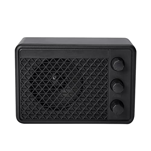 Happlignly Mini Portable Acoustic Guitar Amplifier Speaker 5W Acoustic Guitar Amplifier for Outdoor Indoor Black von Happlignly