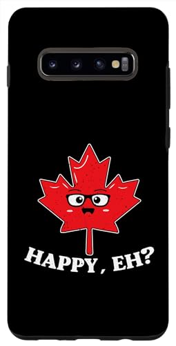 Hülle für Galaxy S10+ Happy, Eh? - Lustiges Ahornblatt tragen kanadischen Humor Kanada Day von Happy Canada Day Design Canadian Pride