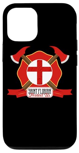 Hülle für iPhone 12/12 Pro St. Florian Schutzpatron der Feuerwehrleute, katholisch von Happy Catholics