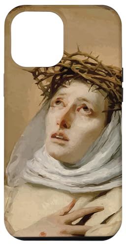 Hülle für iPhone 13 Pro Max St. Katharina von Siena Art Italienische Heilige katholische Stigmata von Happy Catholics