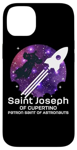 Hülle für iPhone 14 Plus St. Joseph von Cupertino Astronaute Rakete Weltall katholischer Heiliger von Happy Catholics