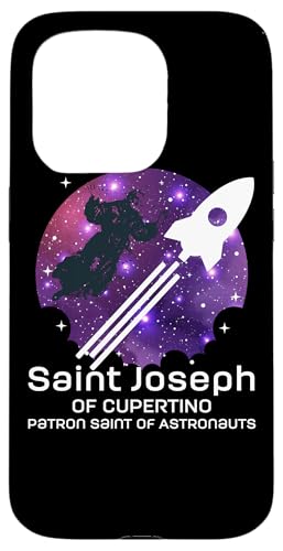 Hülle für iPhone 15 Pro St. Joseph von Cupertino Astronaute Rakete Weltall katholischer Heiliger von Happy Catholics