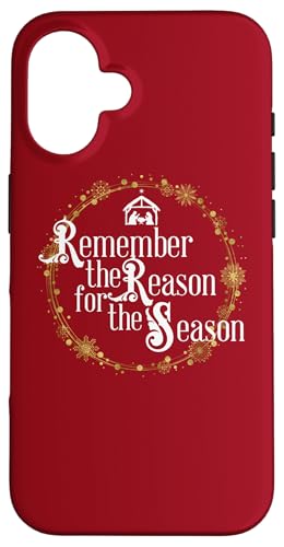 Hülle für iPhone 16 Krippe Weihnachten Erinnern Sie sich an den Grund für die Saison von Happy Catholics