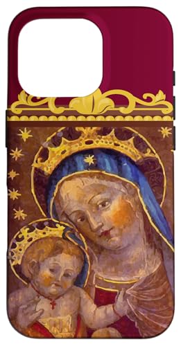 Hülle für iPhone 16 Pro Heilige Katharine von Bologna Unsere Liebe Frau Pfirsichmutter katholische Kunst von Happy Catholics