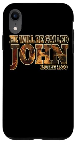 Hülle für iPhone XR Johannes der Baptist Luke 1:60 katholische Bibelzitate St. St. von Happy Catholics