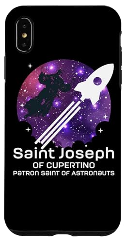 Hülle für iPhone XS Max St. Joseph von Cupertino Astronaute Rakete Weltall katholischer Heiliger von Happy Catholics