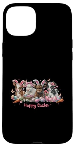 Rosa Kühe Frohe Ostern Hülle für iPhone 15 Plus von Happy Easter Day Gifts & Apparel