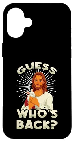 Hülle für iPhone 16 Plus Guess Who's Back Jesus Christus Katholischer Ostersonntag von Happy Easter Gift Easter Is For Jesus Risen Savior