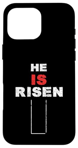 Hülle für iPhone 16 Pro Max He Is Risen Jesus Christus Catholic Christians Easter Sunday von Happy Easter Gift Easter Is For Jesus Risen Savior