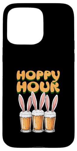 Hoppy Hour Funny Happy Easter Day Hasenohren Männer Frauen Hülle für iPhone 15 Pro Max von Happy Easter Outfits