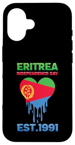 Hülle für iPhone 16 Eritrea Independence 1991 Eritreische Flagge Herz Liebe Eritrean von Happy Eritrea Independence Eritrean Flag Africa