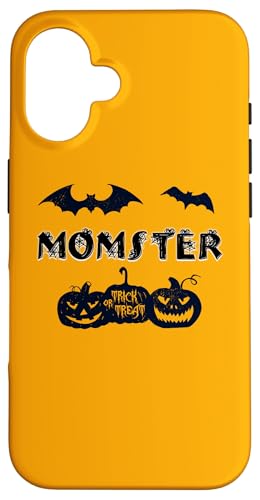 Hülle für iPhone 16 Happy Halloween Momster Zitat / Fun Mom Graphic Pumpkins von Happy Halloween HHWCo.