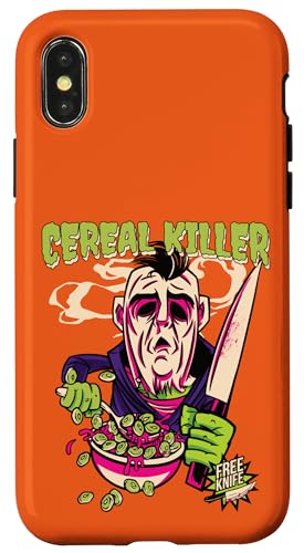 Hülle für iPhone X/XS Müsli-Killermesser / Happy Halloween Gruseliges Monster von Happy Halloween HHWCo.