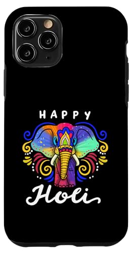 Happy Holi Elephant Festival of Colors Hindu, Herren, Damen, Kinder Hülle für iPhone 11 Pro von Happy Holi Indian Festival Apparel Gifts Shop