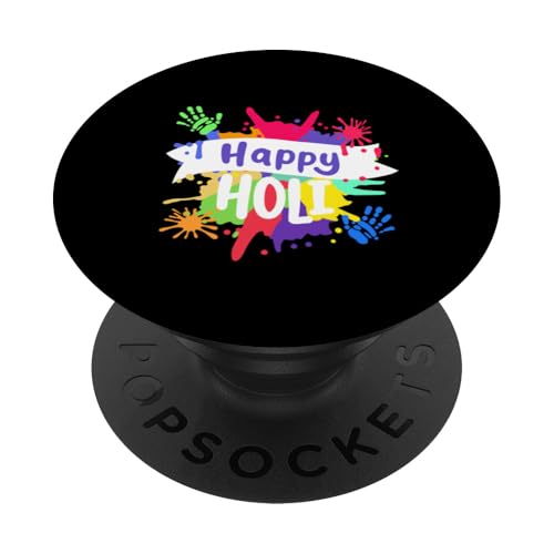 Happy Holi Festival of Colors India Hindu-Frühling Männer Frauen PopSockets Klebender PopGrip von Happy Holi Indian Festival Apparel Gifts Shop