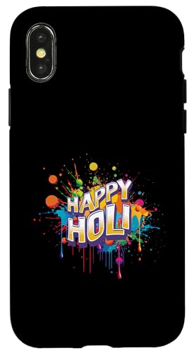 Hülle für iPhone X/XS Happy Holi Festival Indien Hindu-Farben Frühling Männer Frauen Kinder von Happy Holi Indian Festival Apparel Gifts Shop