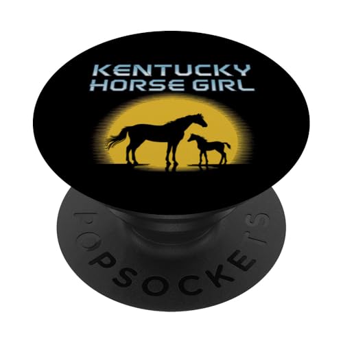 Neuartiges T-Shirt im Used-Design von Kentucky Horse Girl PopSockets Klebender PopGrip von Happy Horses